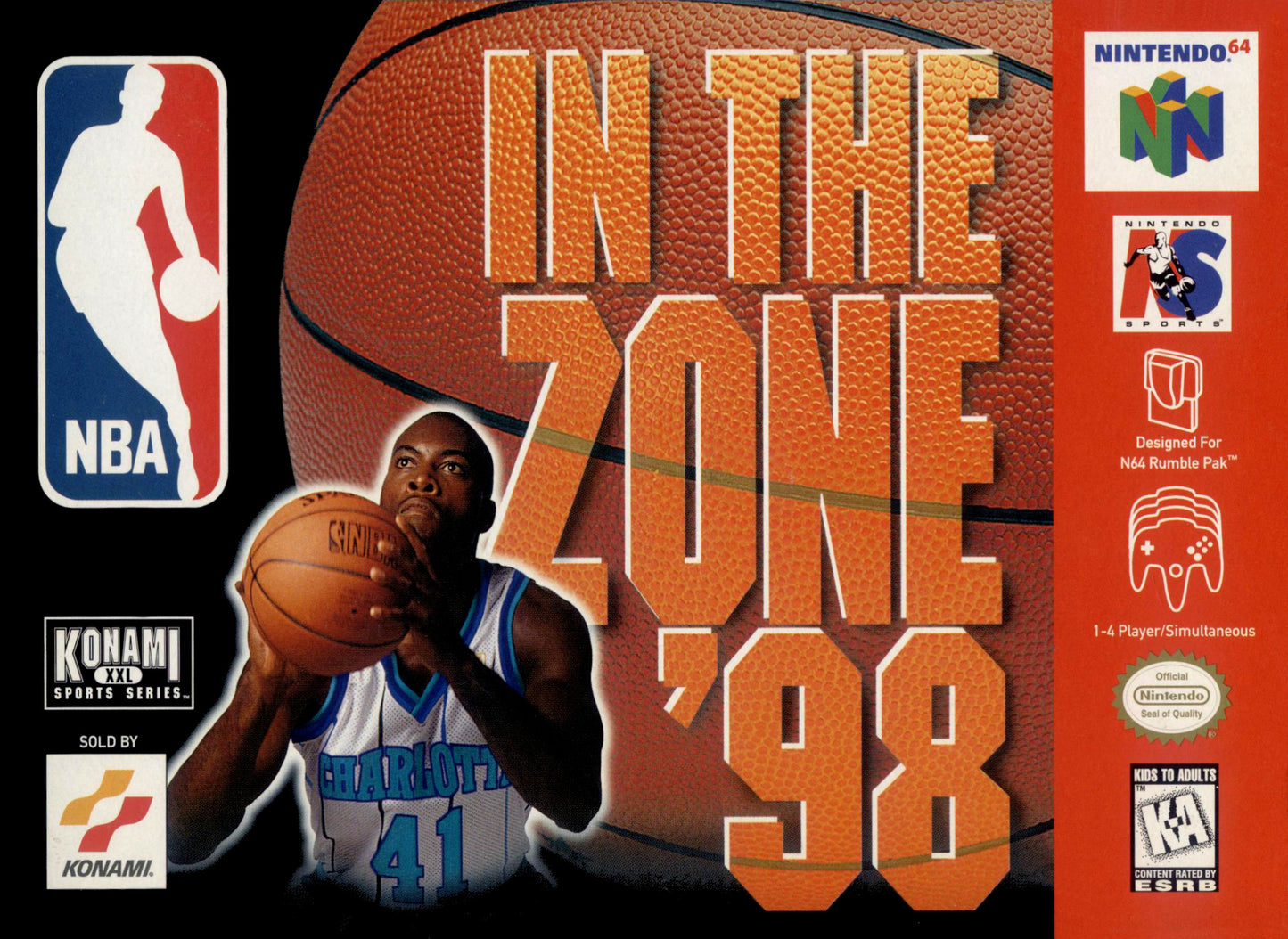 NBA IN THE ZONE '98 - N64 (W/BOX & MANUAL)