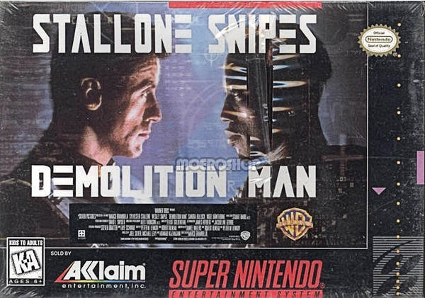 DEMOLITION MAN - SNES (W/BOX & MANUAL)
