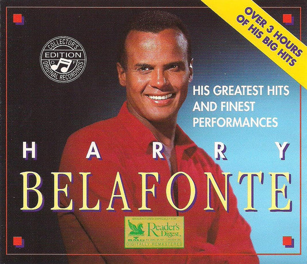BELAFONTE, HARRY - HIS GR HITS & FINEST PERFORMANCES (3CDS)