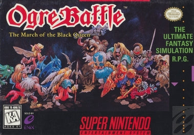 OGRE BATTLE: MARCH OF THE BLACK QUEEN - SNES (W/BOX)