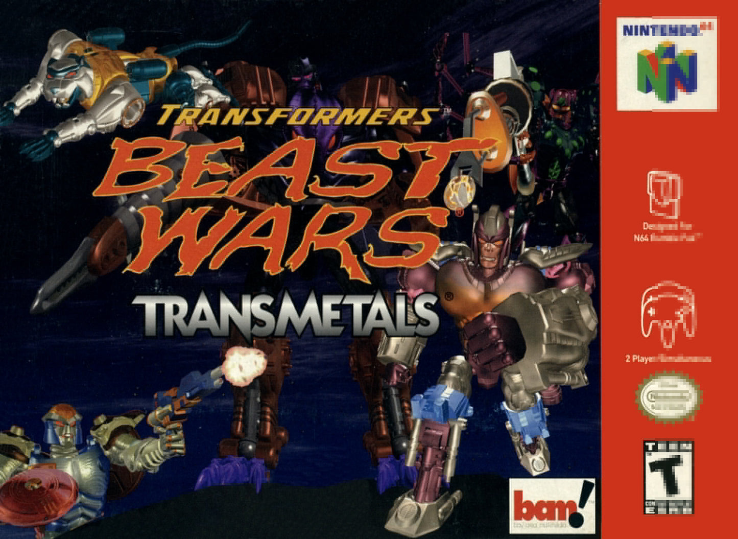 TRANSFORMERS: BEAST WARS: TRANSMETALS - N64 (W/BOX)
