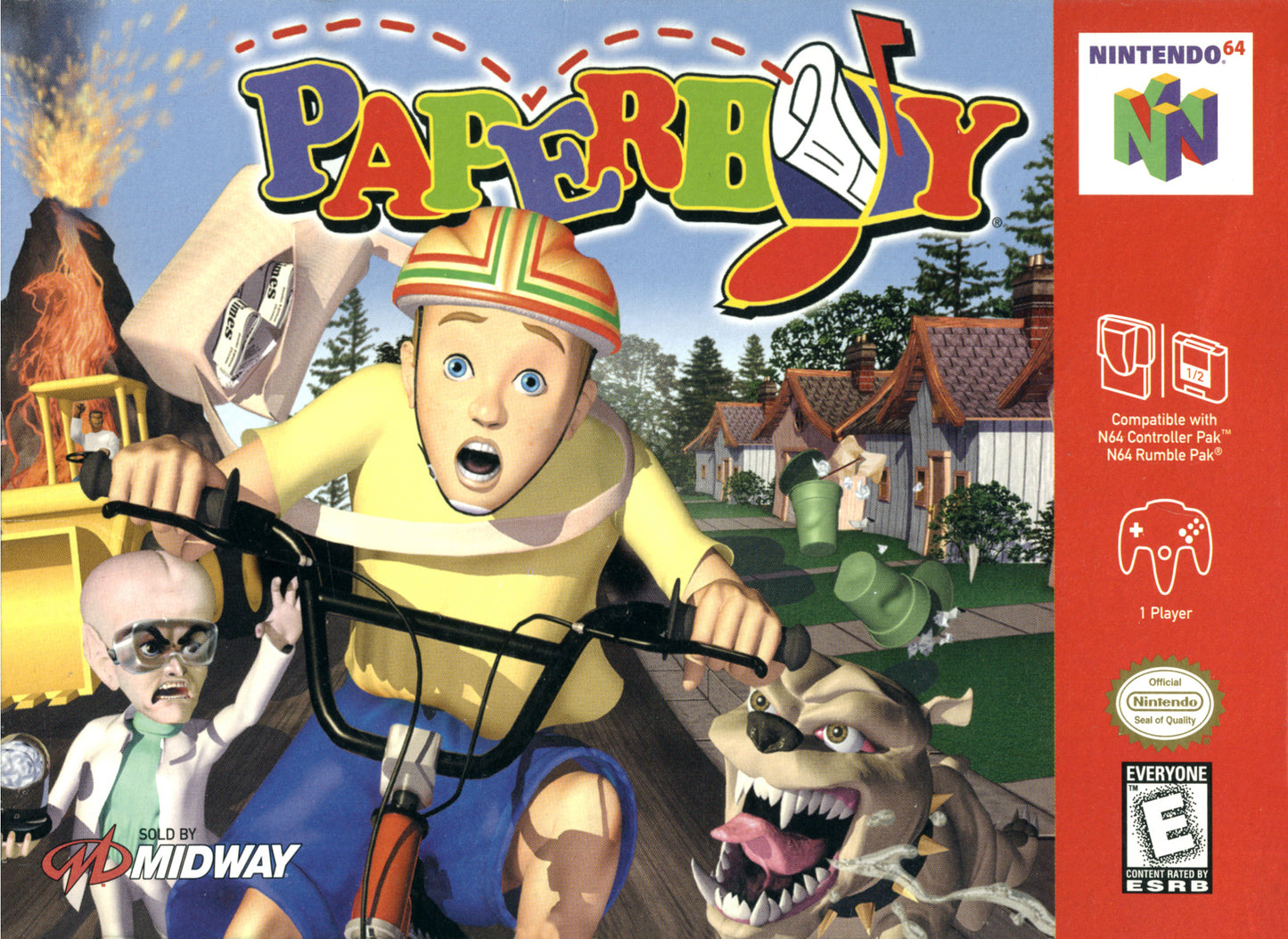 PAPERBOY - N64 (W/BOX & MANUAL)