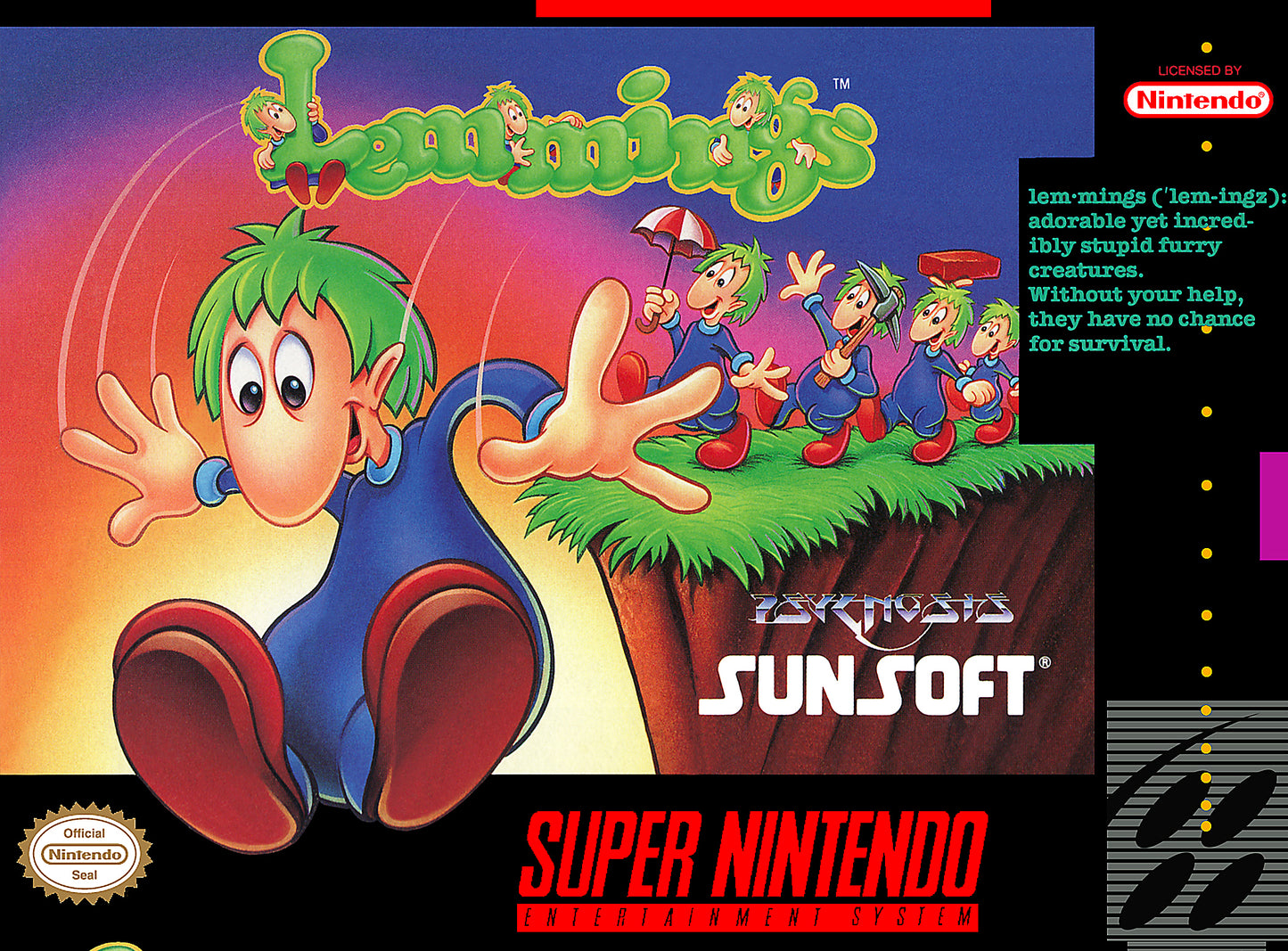 LEMMINGS - SNES