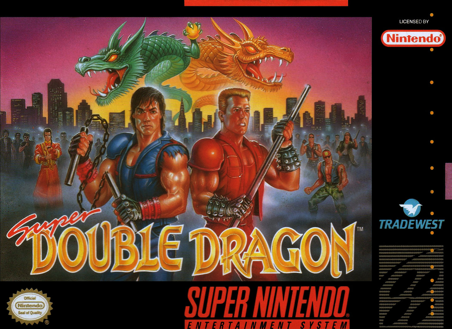 SUPER DOUBLE DRAGON - SNES (W/BOX)
