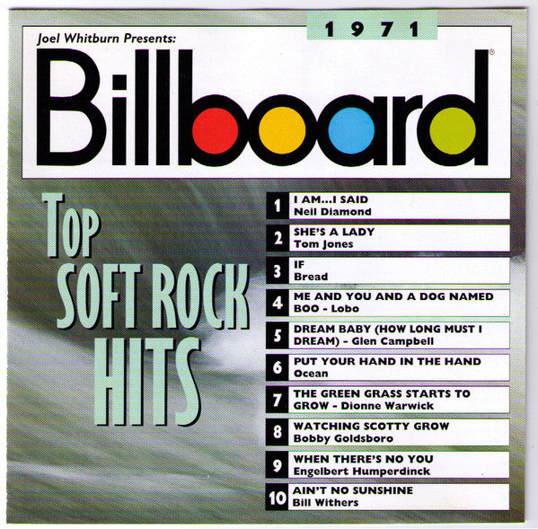 VARIOUS - BILLBOARD TOP SOFT ROCK HITS: 1971