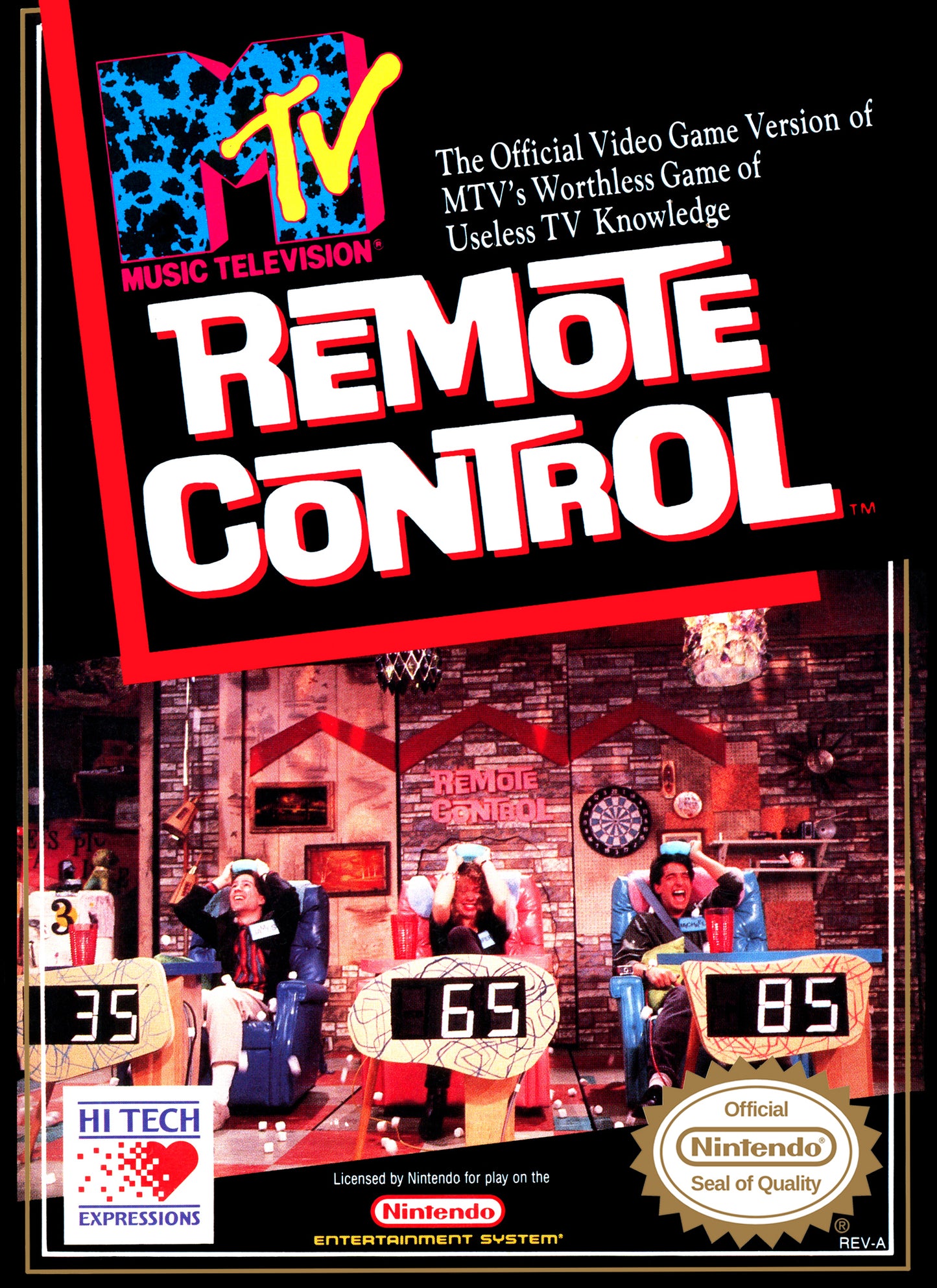 MTV REMOTE CONTROL - NES (W/BOX & MANUAL)