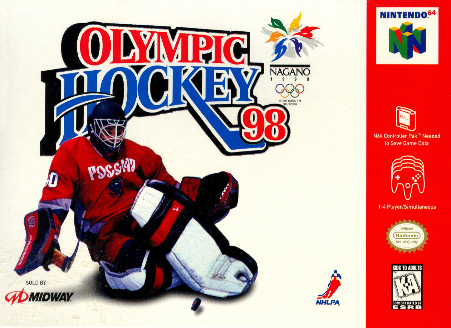 OLYMPIC HOCKEY NAGANO '98 - N64 (W/BOX)