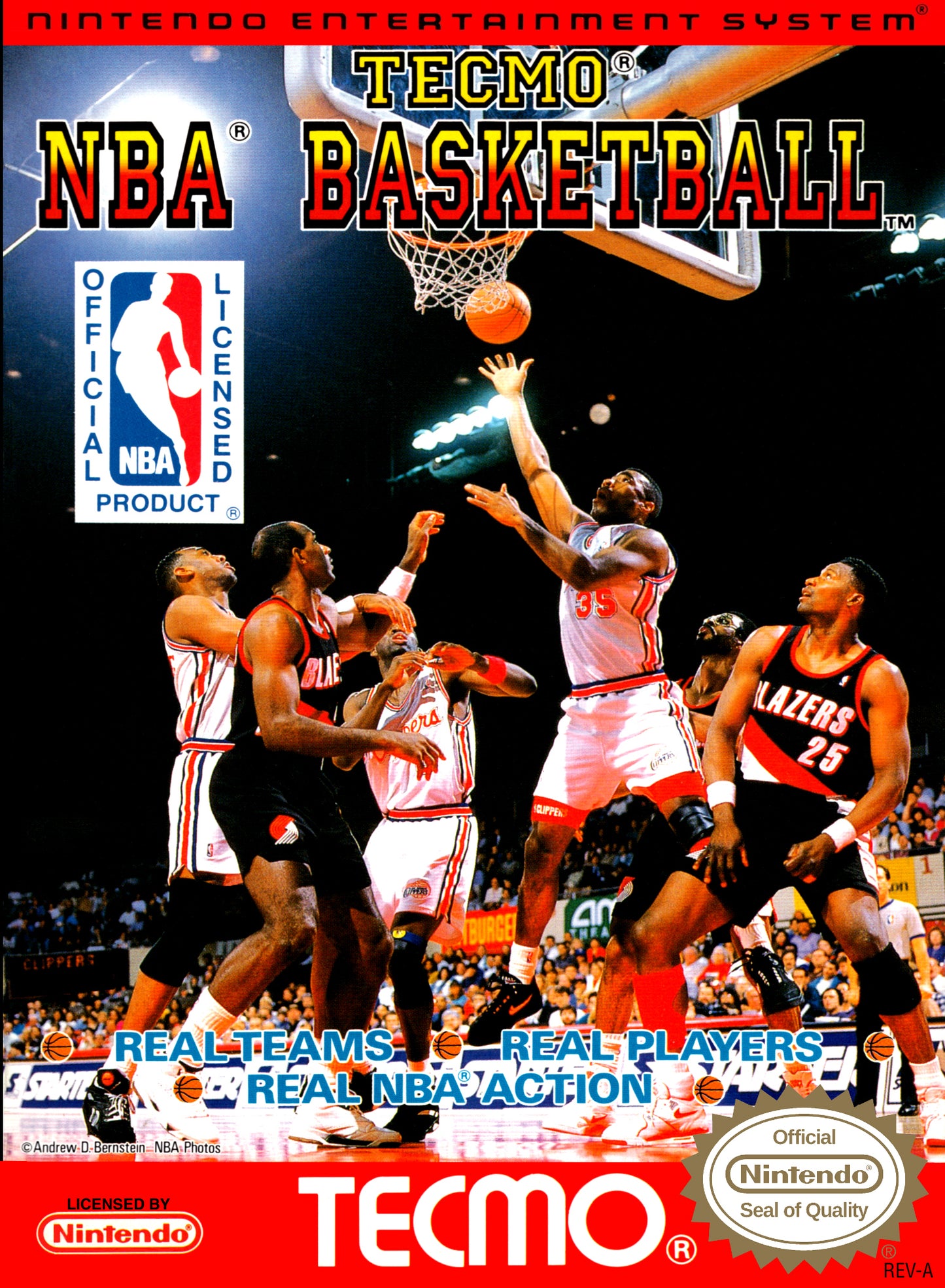TECMO NBA BASKETBALL - NES (W/BOX)