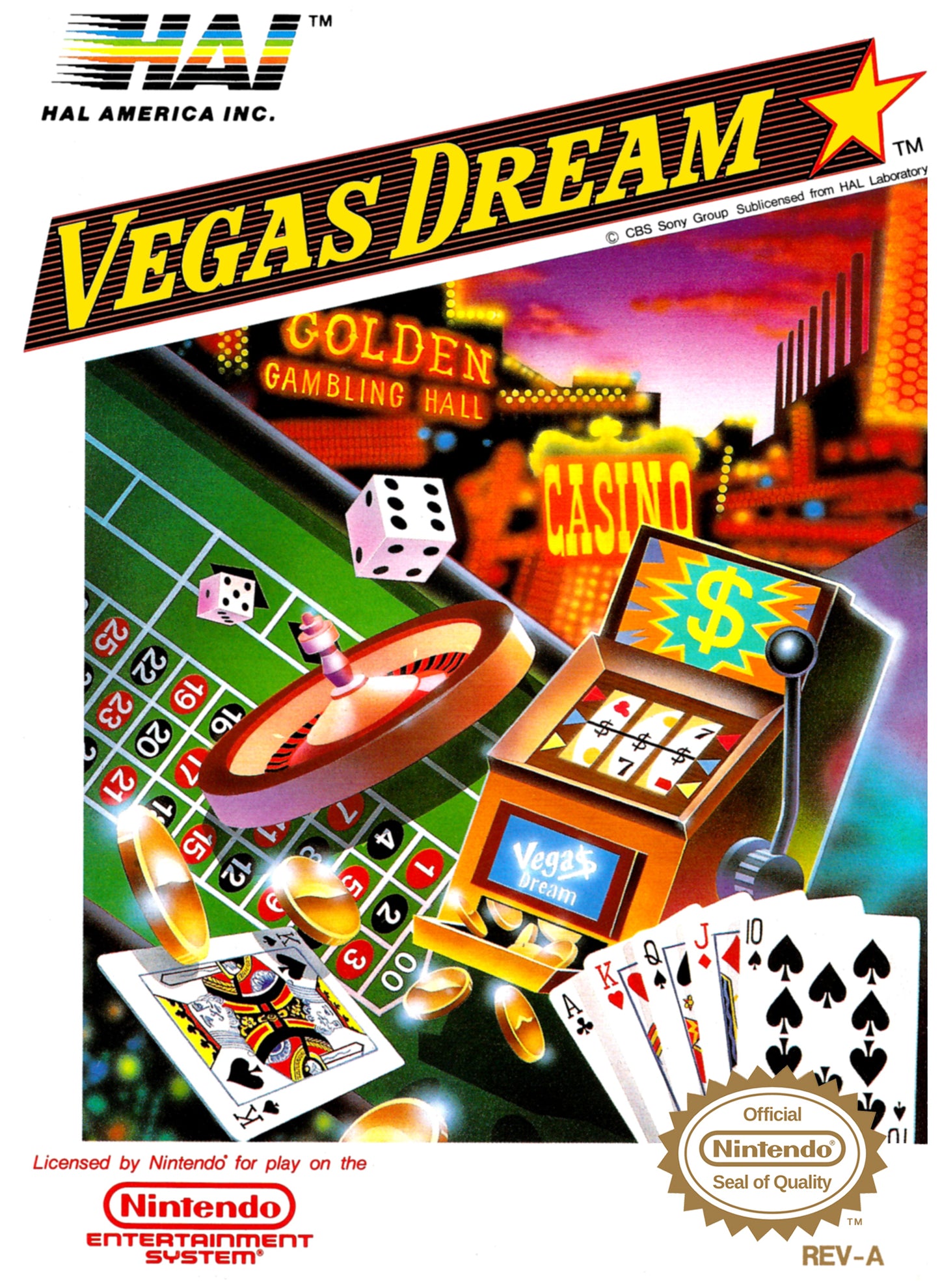 VEGAS DREAM - NES (W/BOX)