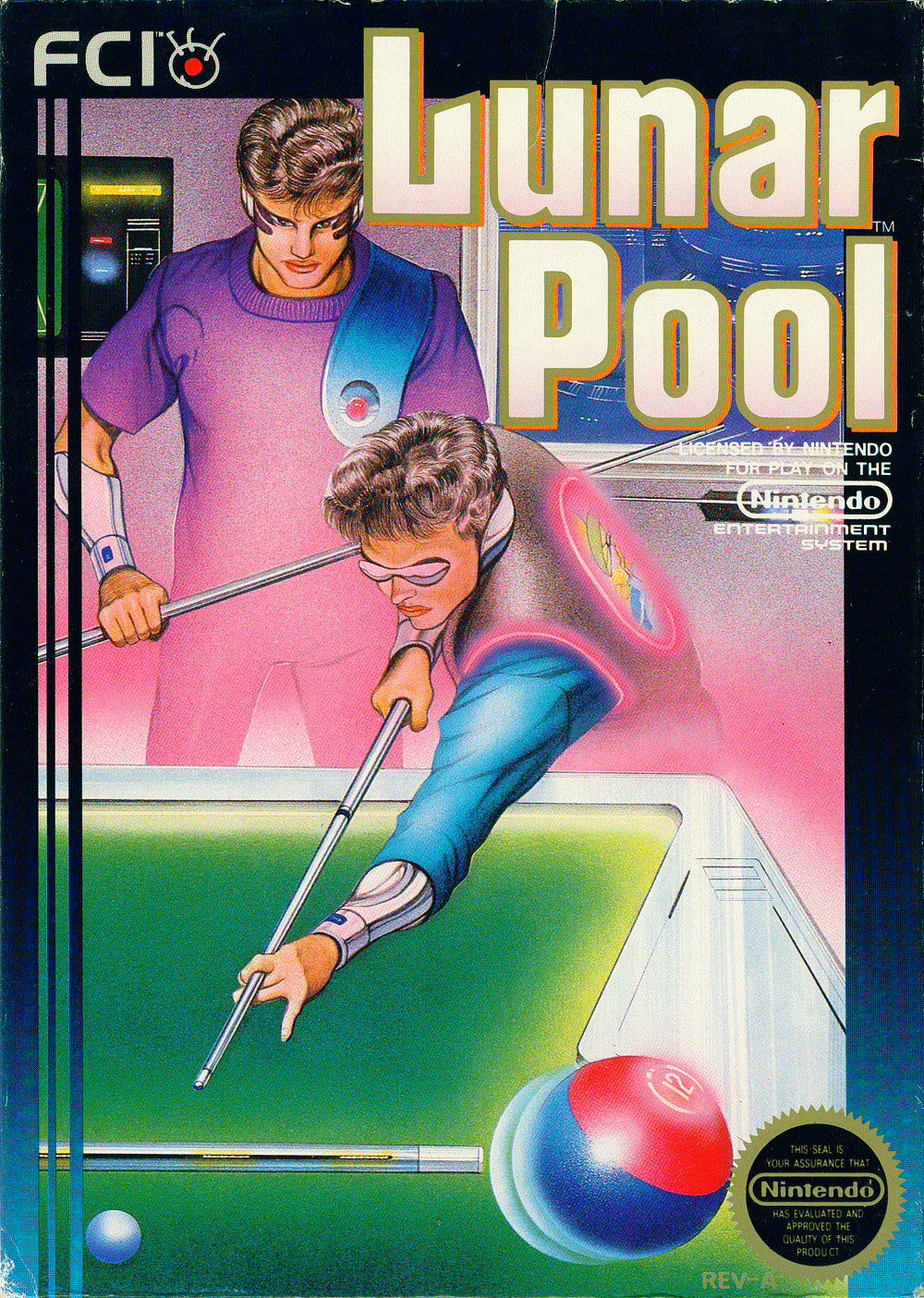 LUNAR POOL - NES (W/BOX)