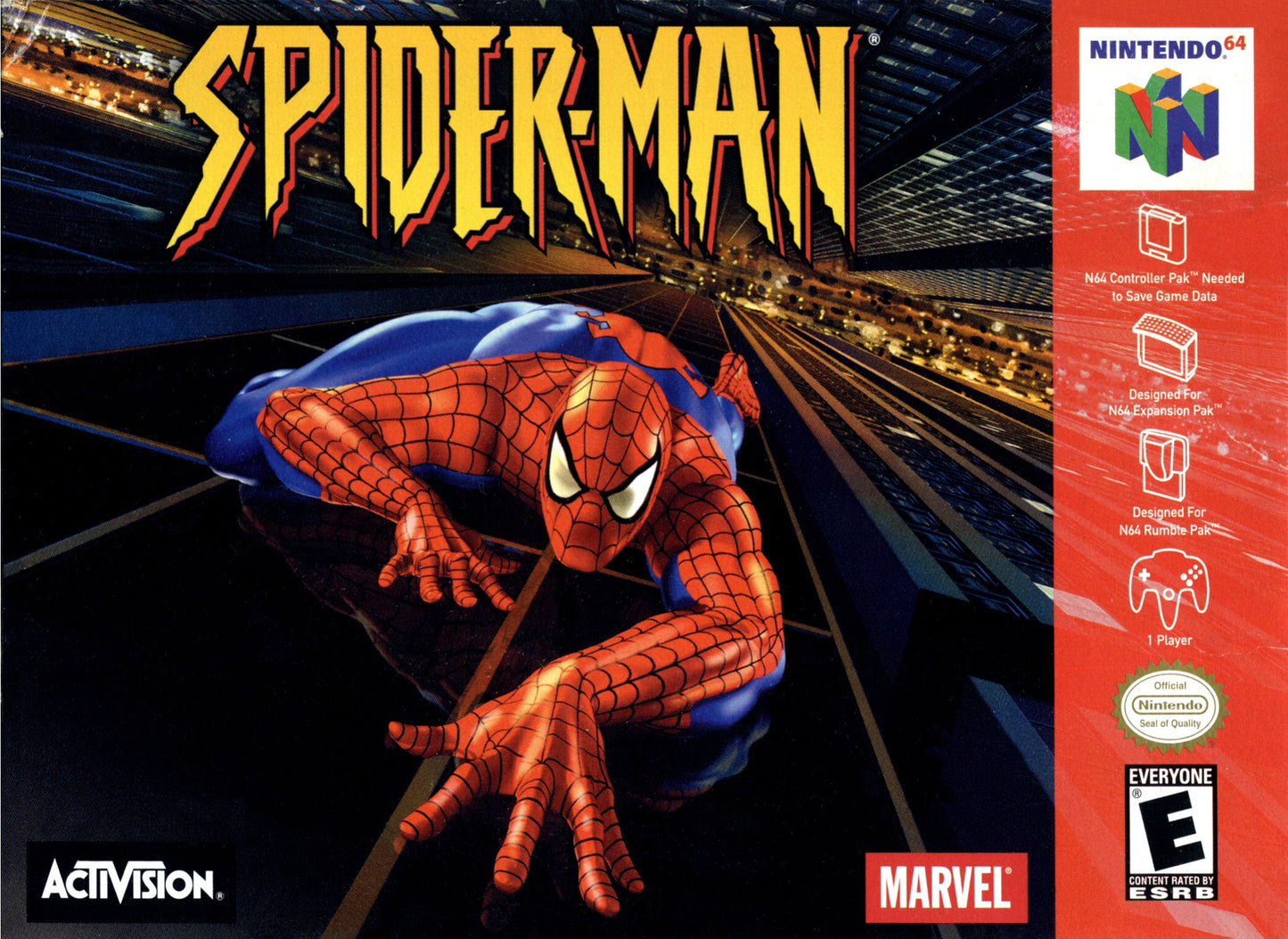 SPIDER-MAN - N64 (W/BOX & MANUAL)