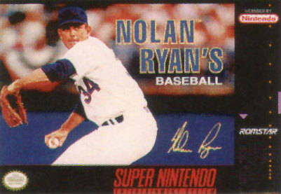 NOLAN RYAN'S BASEBALL - SNES (W/BOX & MANUAL)