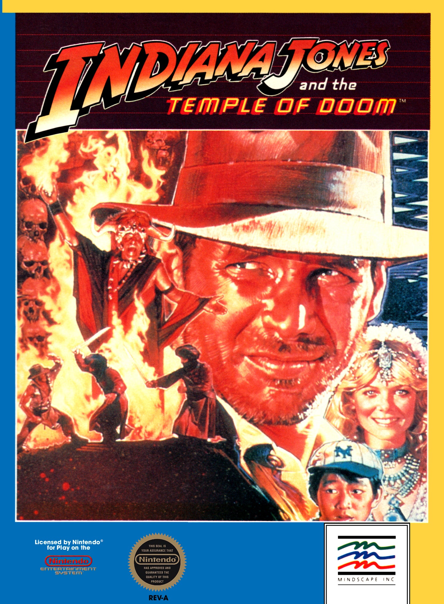 INDIANA JONES & THE TEMPLE OF DOOM - NES