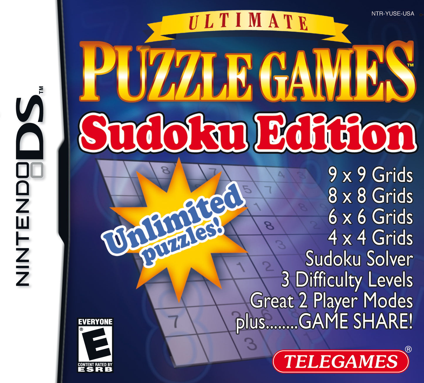 ULTIMATE PUZZLE GAMES: SUDOKU EDITION - DS