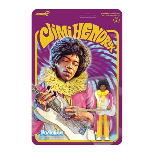 JIMI HENDRIX (REVERSE ALBUM COLOURS) - REACTION-3.75"