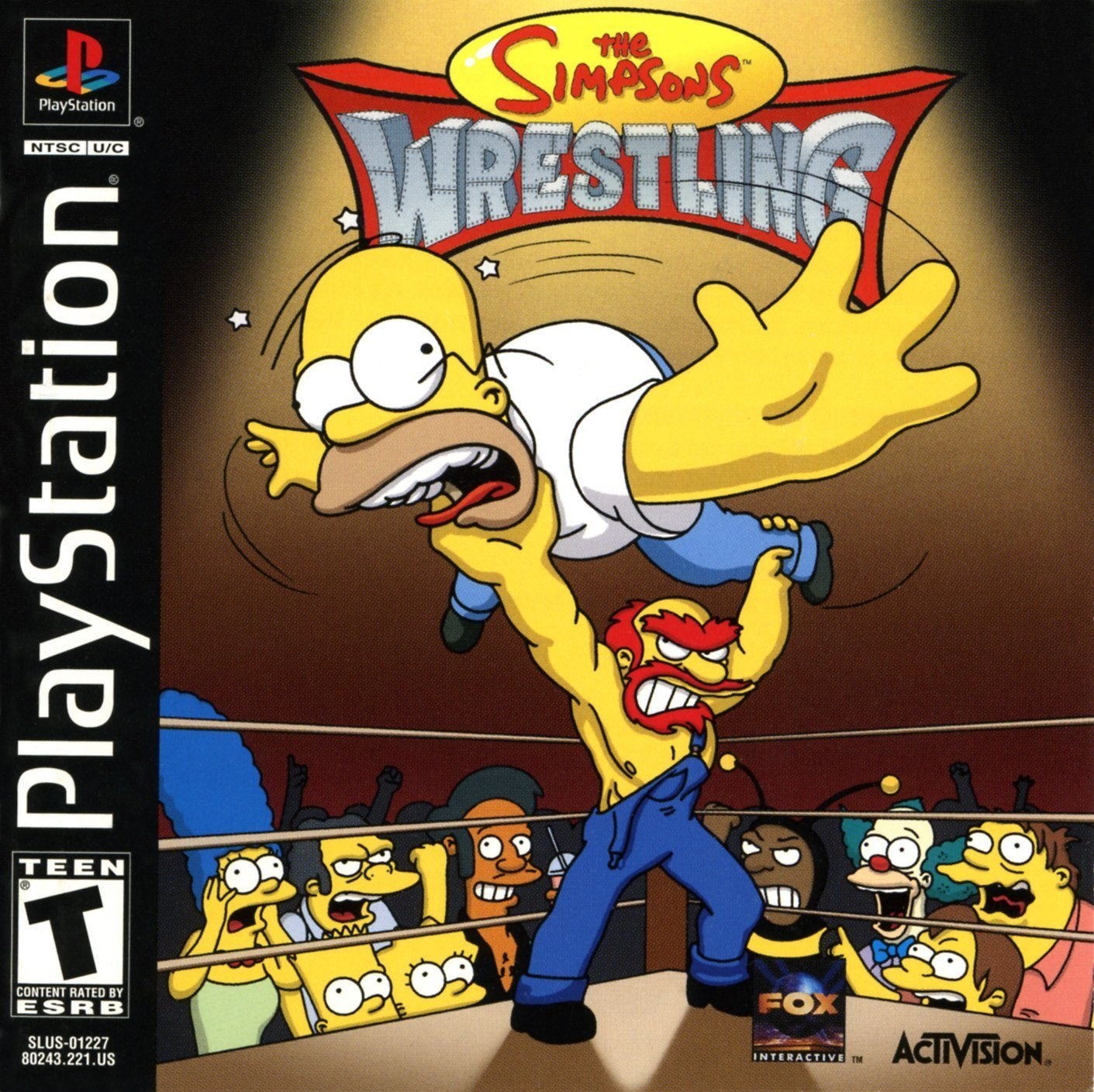 SIMPSONS WRESTLING - PS1