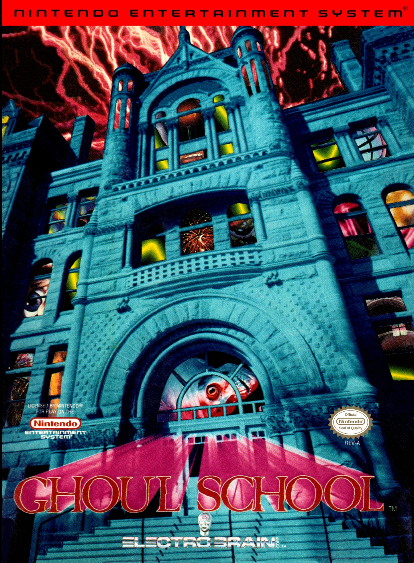 GHOUL SCHOOL - NES (W/BOX & MANUAL)