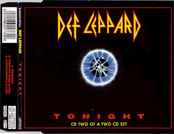 DEF LEPPARD - TONIGHT (CDS) (DISC 1 OF A 2 DISC SET)