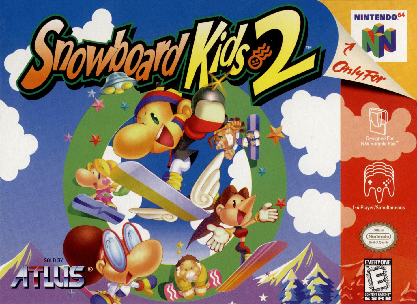 SNOWBOARD KIDS 2 - N64 (W/BOX)