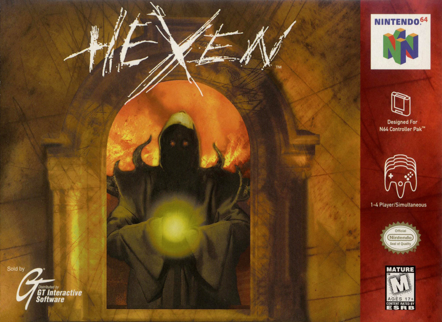 HEXEN - N64 (W/BOX)