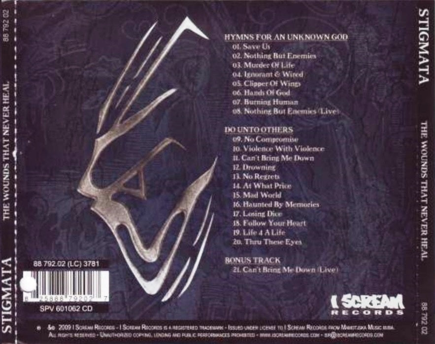 STIGMATA - WOUNDS THAT NEVER HEAL