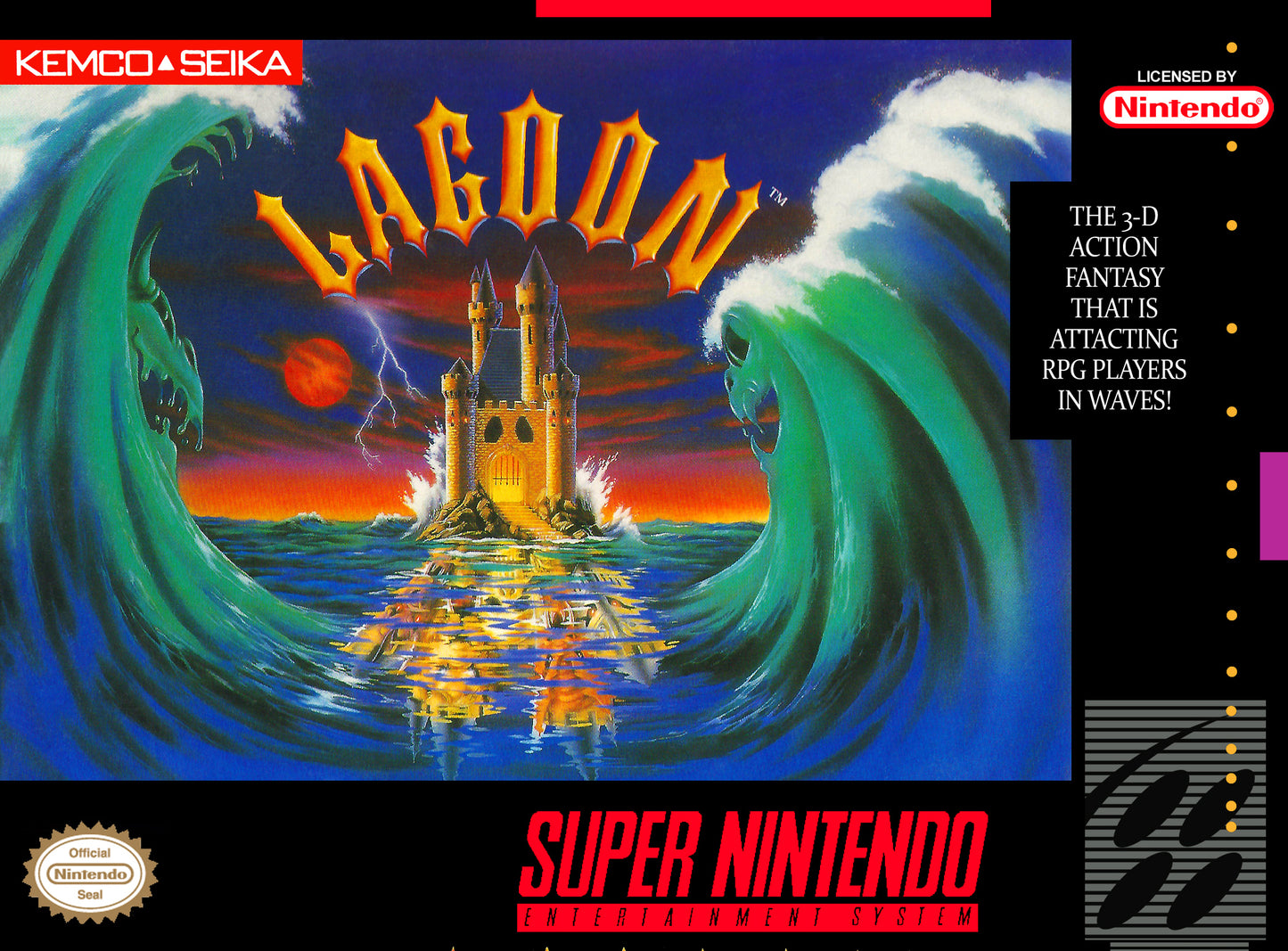 LAGOON - SNES (W/BOX & MANUAL)