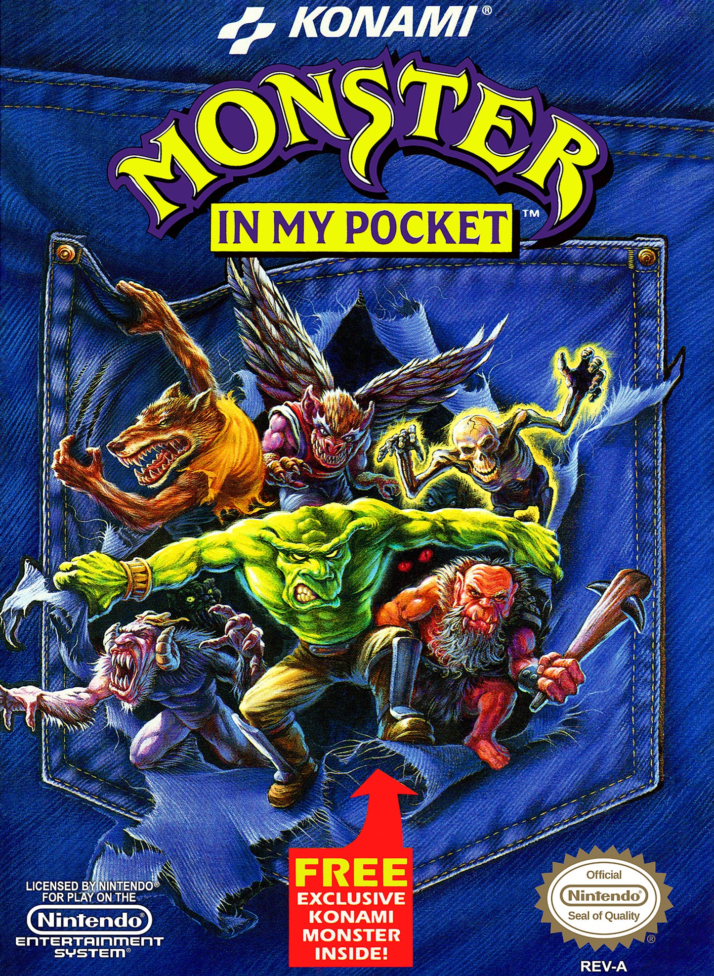 MONSTER IN MY POCKET - NES (W/BOX)