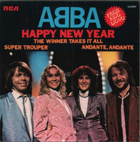 ABBA - HAPPY NEW YEAR - LIMITED CLEAR WITH BLUE SPLATTER COLORED VINYL