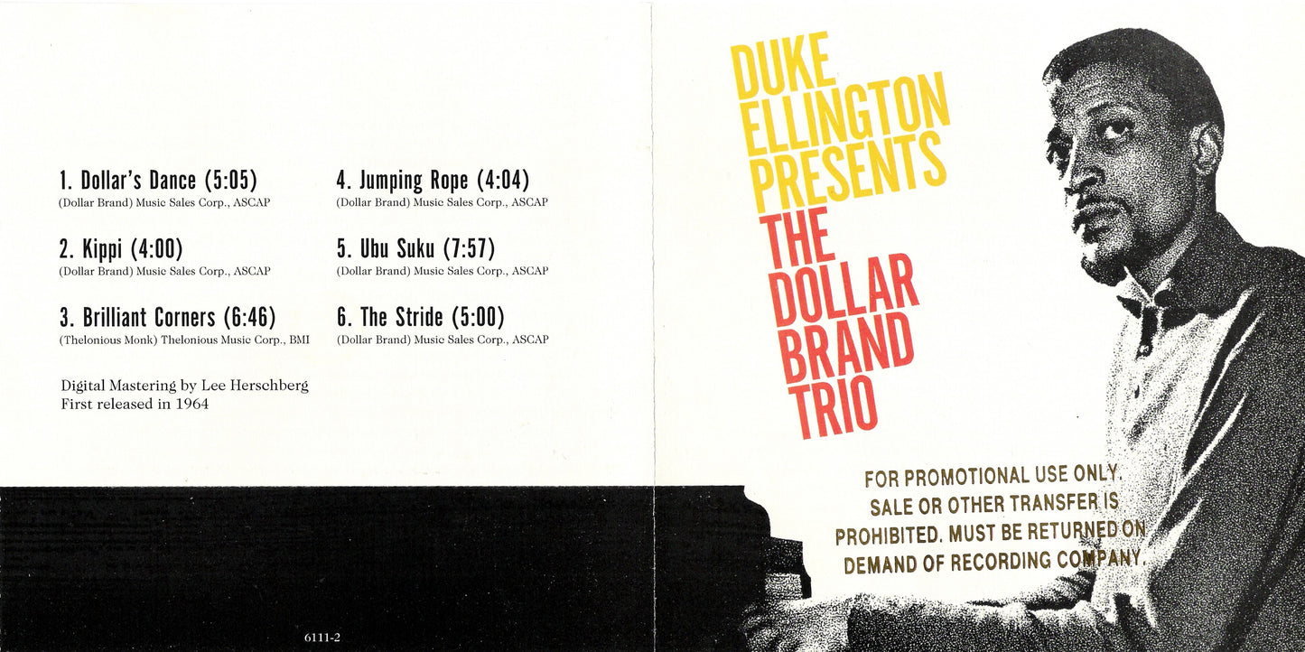 DOLLAR BRAND - DUKE ELLINGTON PRESENTS THE DOLLAR BRAND