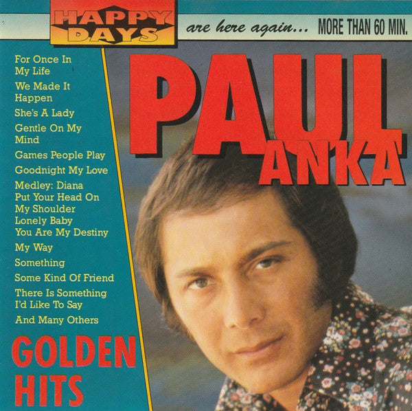ANKA, PAUL - GOLDEN HITS