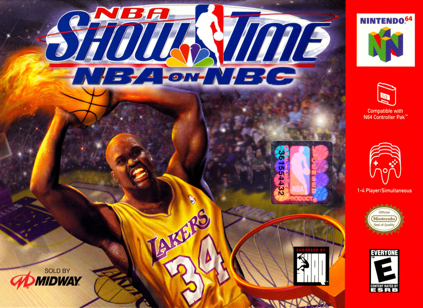 NBA SHOWTIME - N64 (W/BOX)