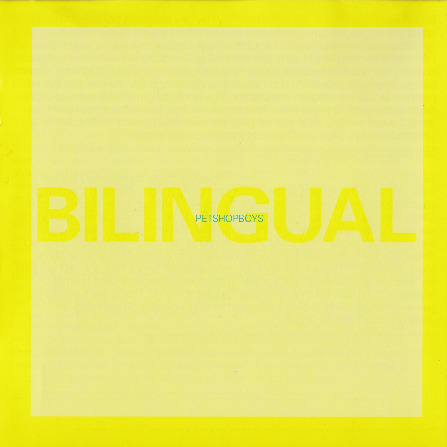 PET SHOP BOYS - BILINGUAL (LTD ED DBLE)
