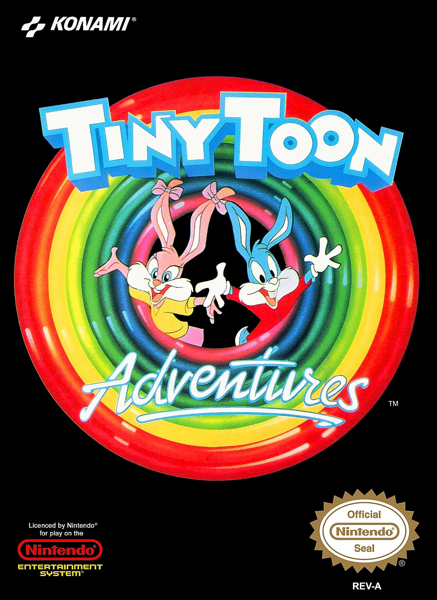 TINY TOON ADVENTURES 2: TROUBLE IN WACKY - NES (W/BOX & MANUAL)
