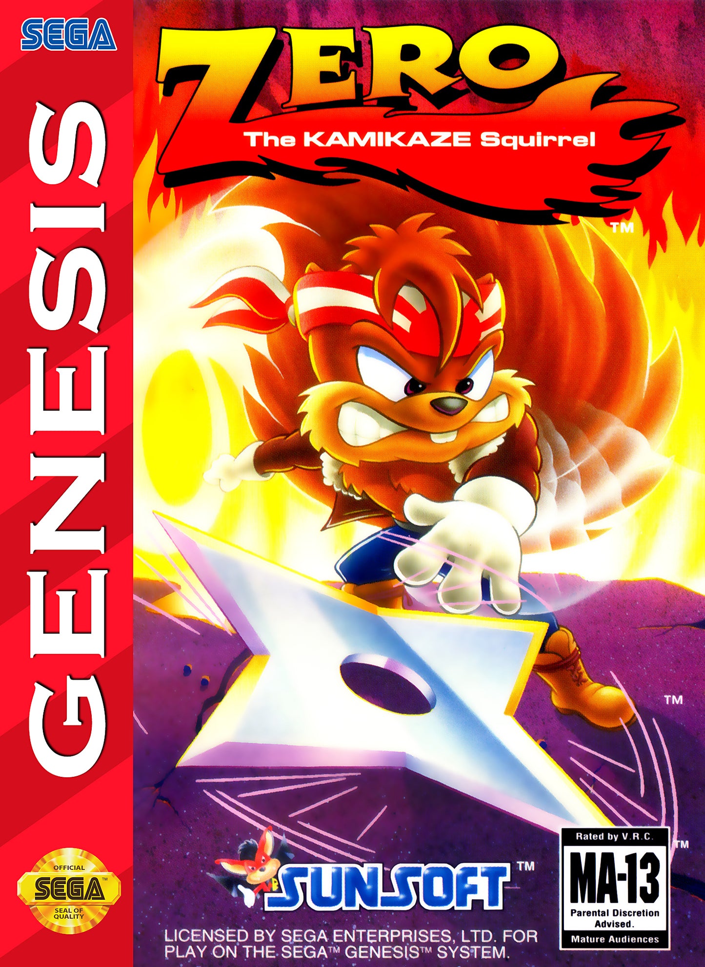 ZERO THE KAMIKAZE SQUIRREL - GENESIS