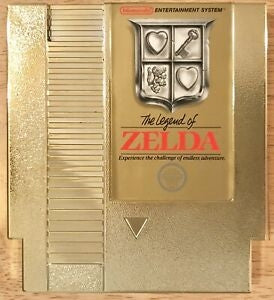 LEGEND OF ZELDA (GOLD CART) - NES (W/BOX)