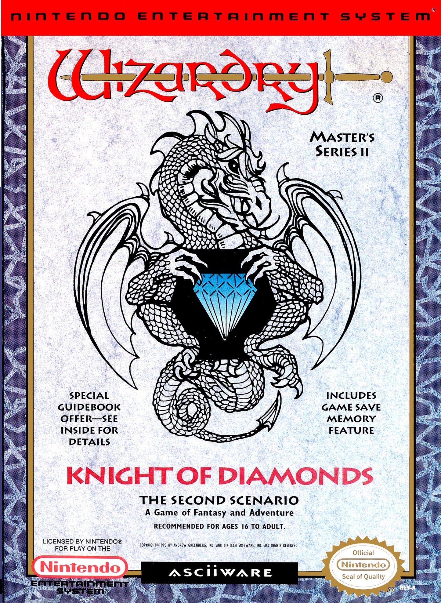 WIZARDRY: KNIGHT OF DIAMONDS SECOND SCEN - NES