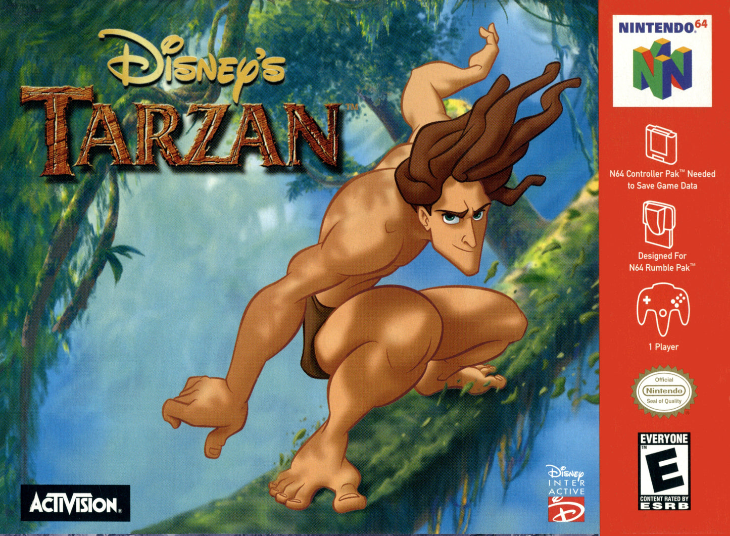 TARZAN - N64 (W/BOX & MANUAL)