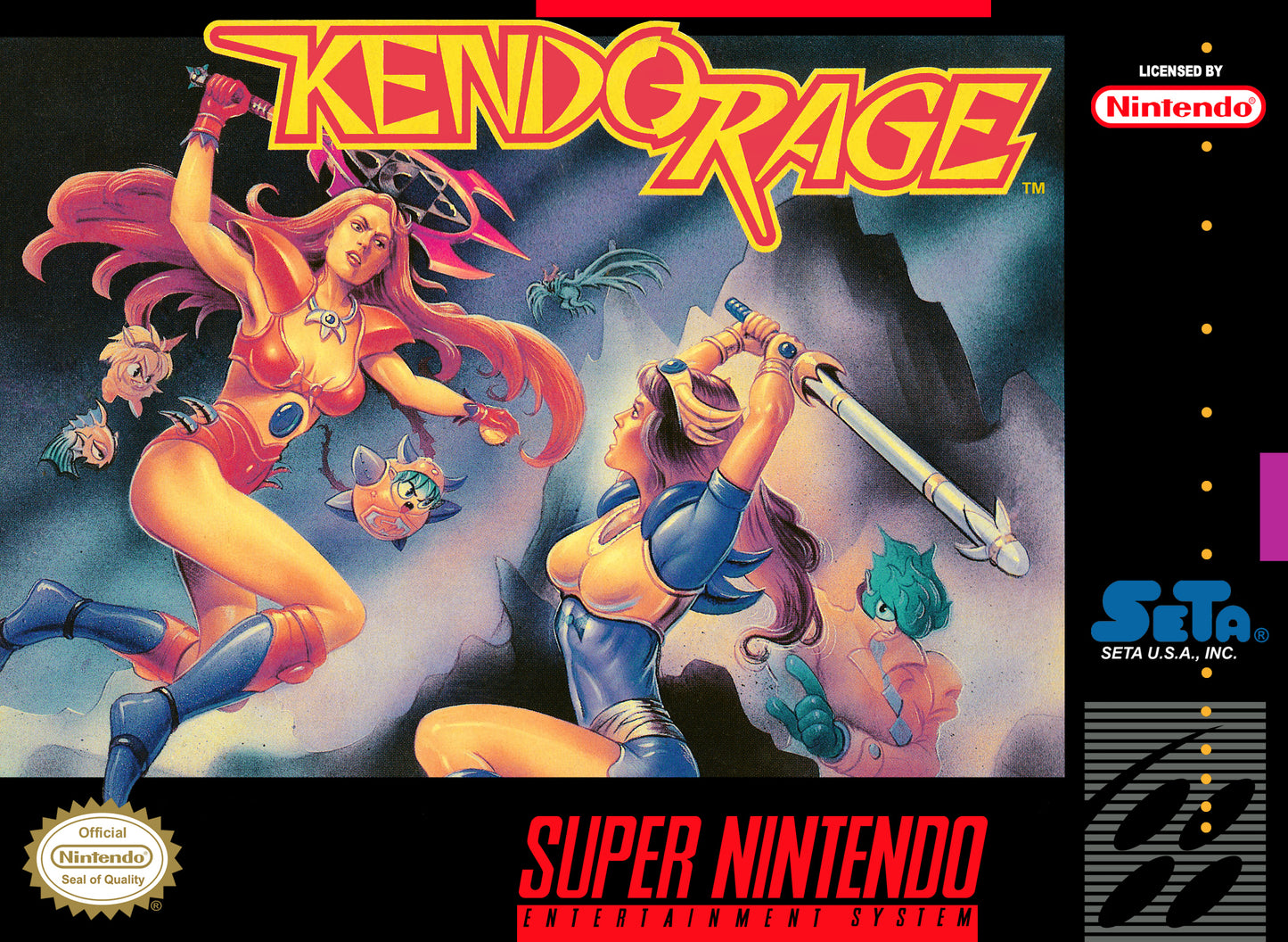 KENDO RAGE - SNES (W/BOX & MANUAL)