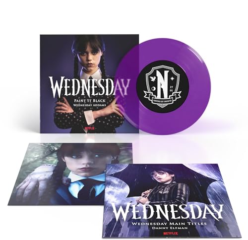 WEDNESDAY ADDAMS - WEDNESDAY - PAINT IT BLACK/MAIN TITLES (TRANSPARENT PURPLE VINYL)