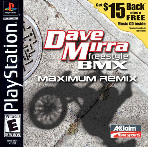 DAVE MIRRA FREESTYLE BMX: MAXIMUM REMIX - PS1