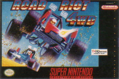 ROAD RIOT 4WD - SNES (W/BOX & MANUAL)