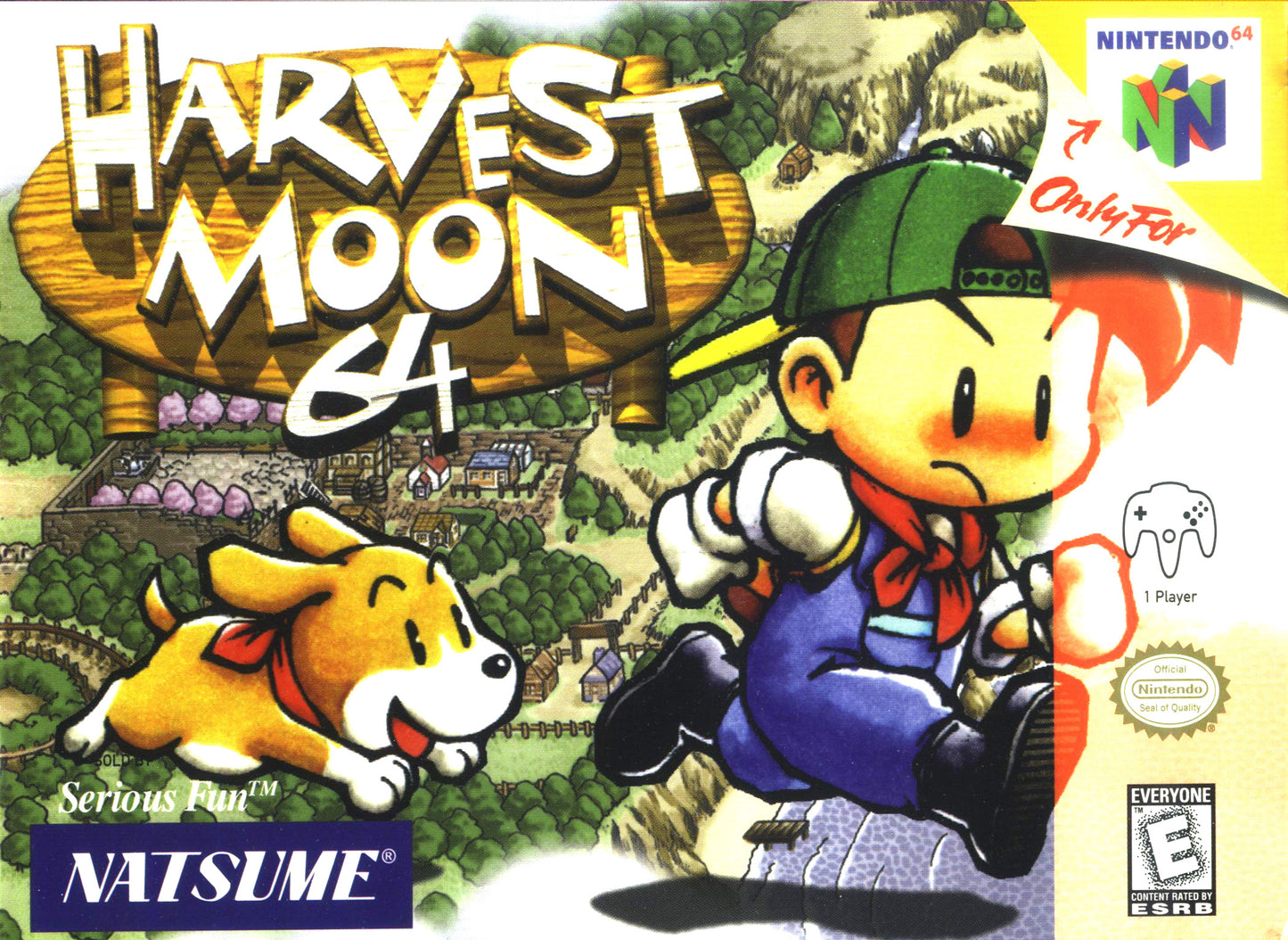 HARVEST MOON 64 - N64 (W/BOX & MANUAL)