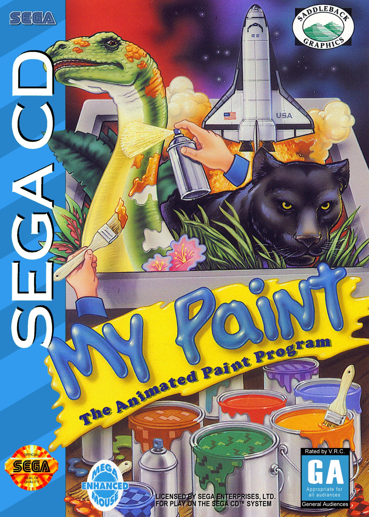 MY PAINT ANIMATED PAINT PROGRAM - SEGACD
