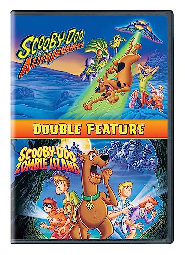 SCOOBY-DOO (CARTOON) - DVD-& THE ALIEN INVADERS.ON ZOMBIE ISLAN