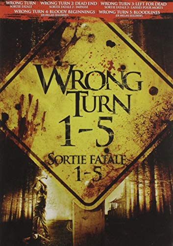 WRONG TURN/WRONG TURN 2/WRONG TURN 3: LEFT FOR DEAD/WRONG TURN 4: BLOODY BEGINNINGS/WRONG TURN 5: BLOODLINES (BILINGUAL)