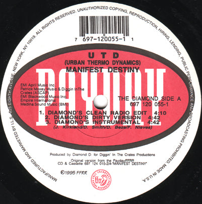 URBAN THERMO DYNAMICS - MANIFEST DESTINY
