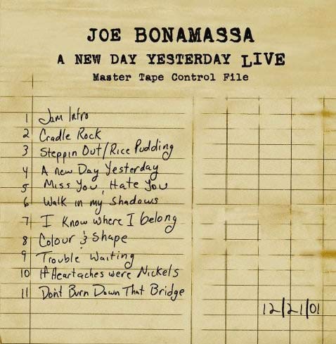 BONAMASSA, JOE - A NEW DAY YESTERDAY LIVE