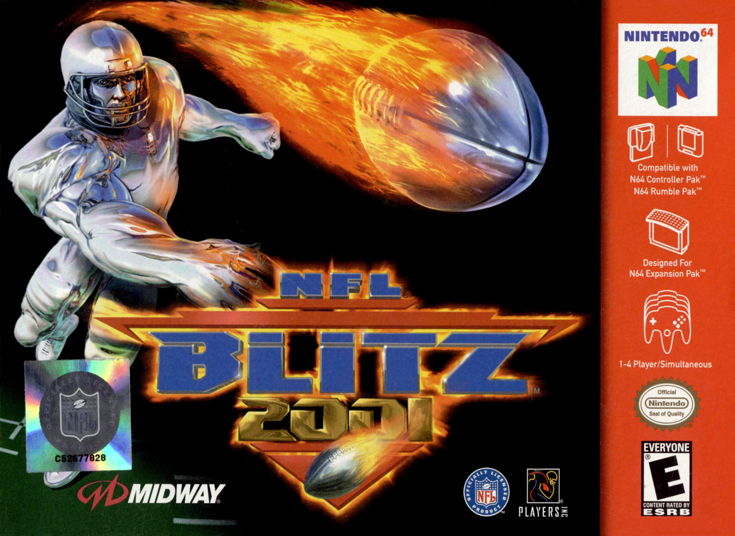 NFL BLITZ 2001 - N64 (W/BOX)