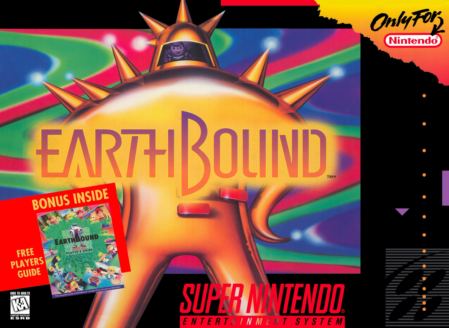 EARTHBOUND - SNES (W/BOX & MANUAL)