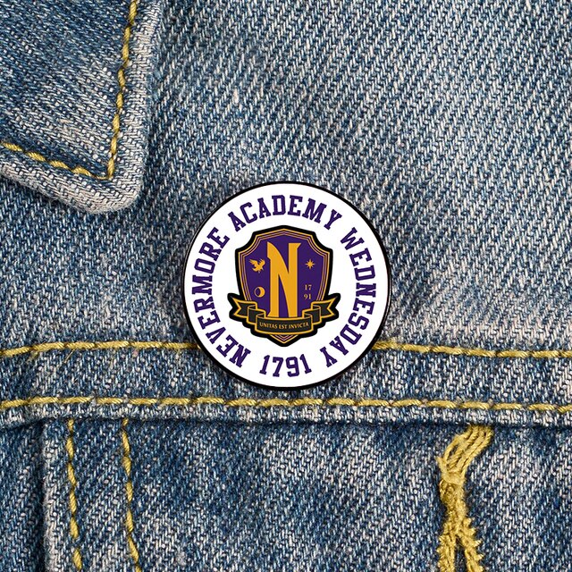 WEDNESDAY: NEVERMORE 1971 (WHITE) - PIN